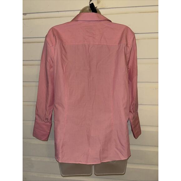 Brooks Brothers 346 100% Cotton 3/4 Sleeve Button Up Top Size 14 - Picture 7 of 8